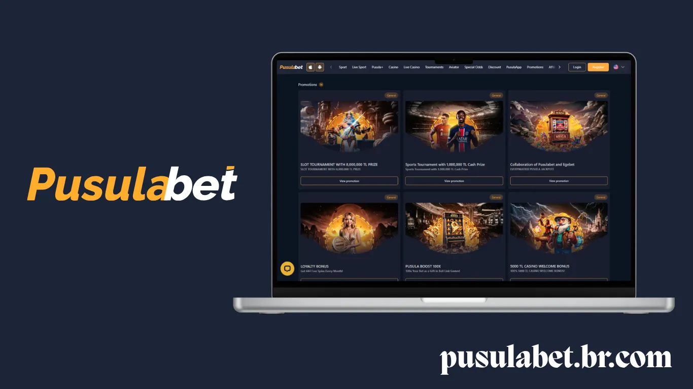 Bônus atuais do Pusulabet