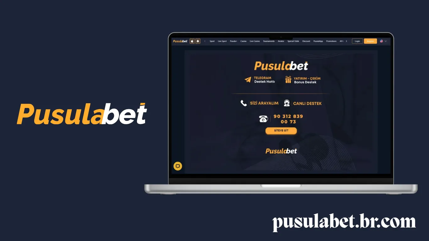 Canais oficiais de suporte do Pusulabet