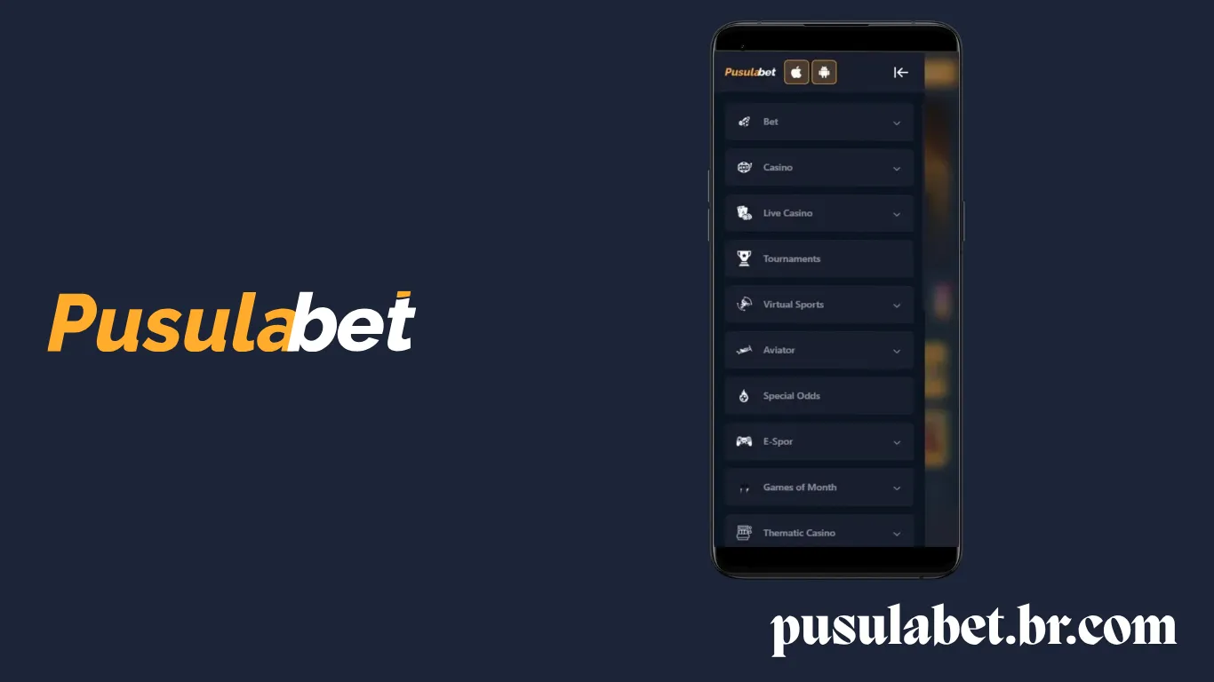 Aplicativo Pusulabet para Android