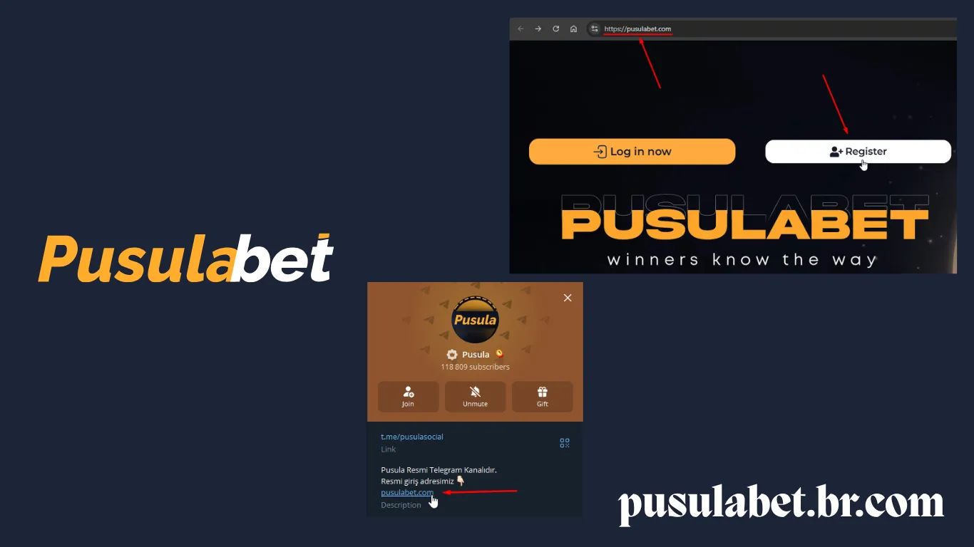 Verifique se o site é oficial